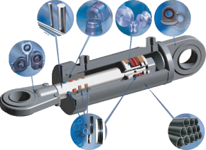 Cilindros Hidraulicos e componentes