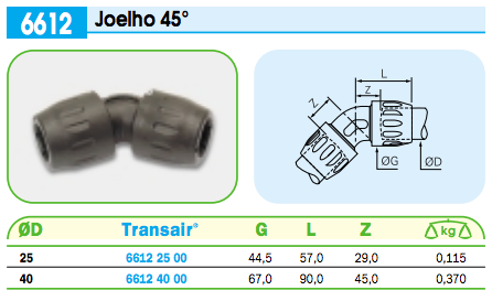  Joelho 45º